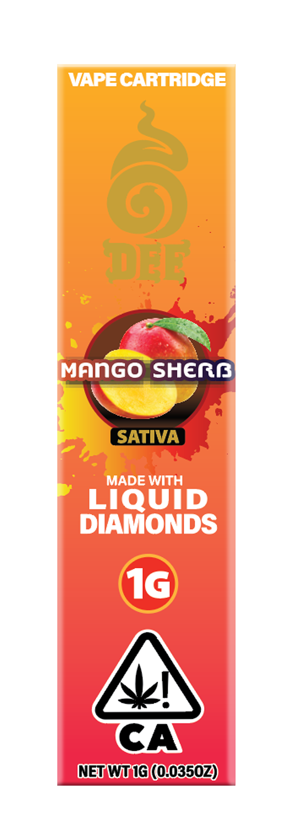 Mango Sherb Sativa Vape Cartridge 1g