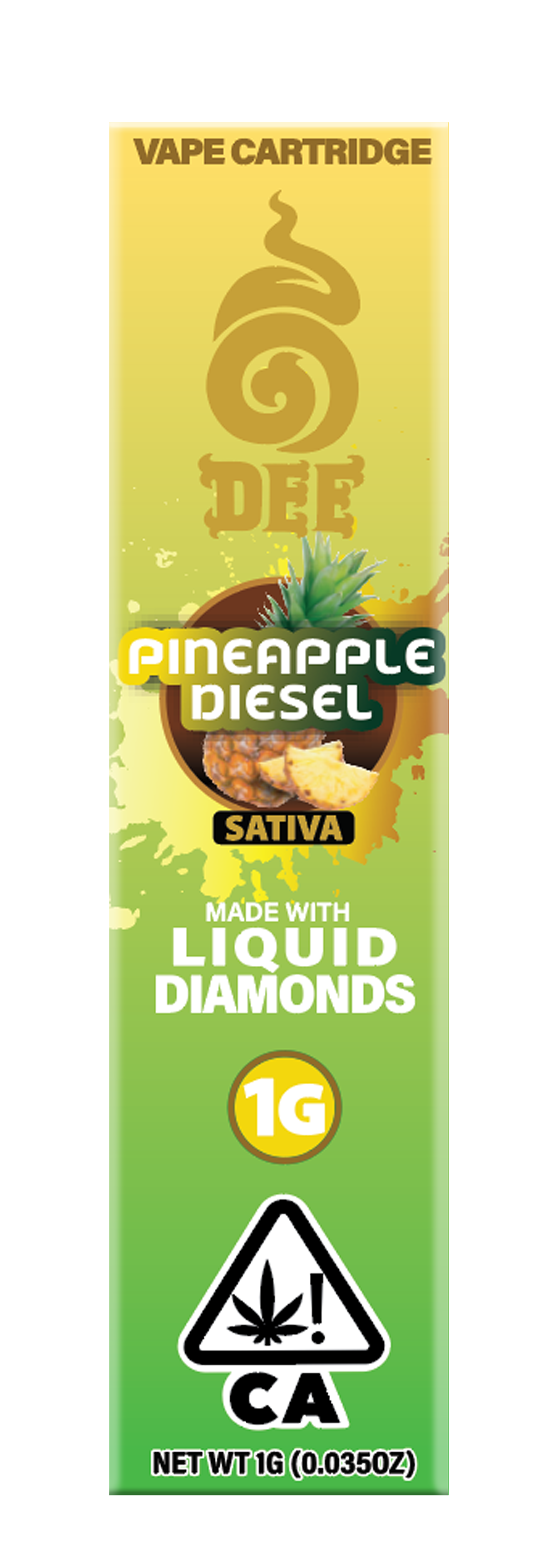 Pineapple Diesel Sativa Vape Cartridge 1g