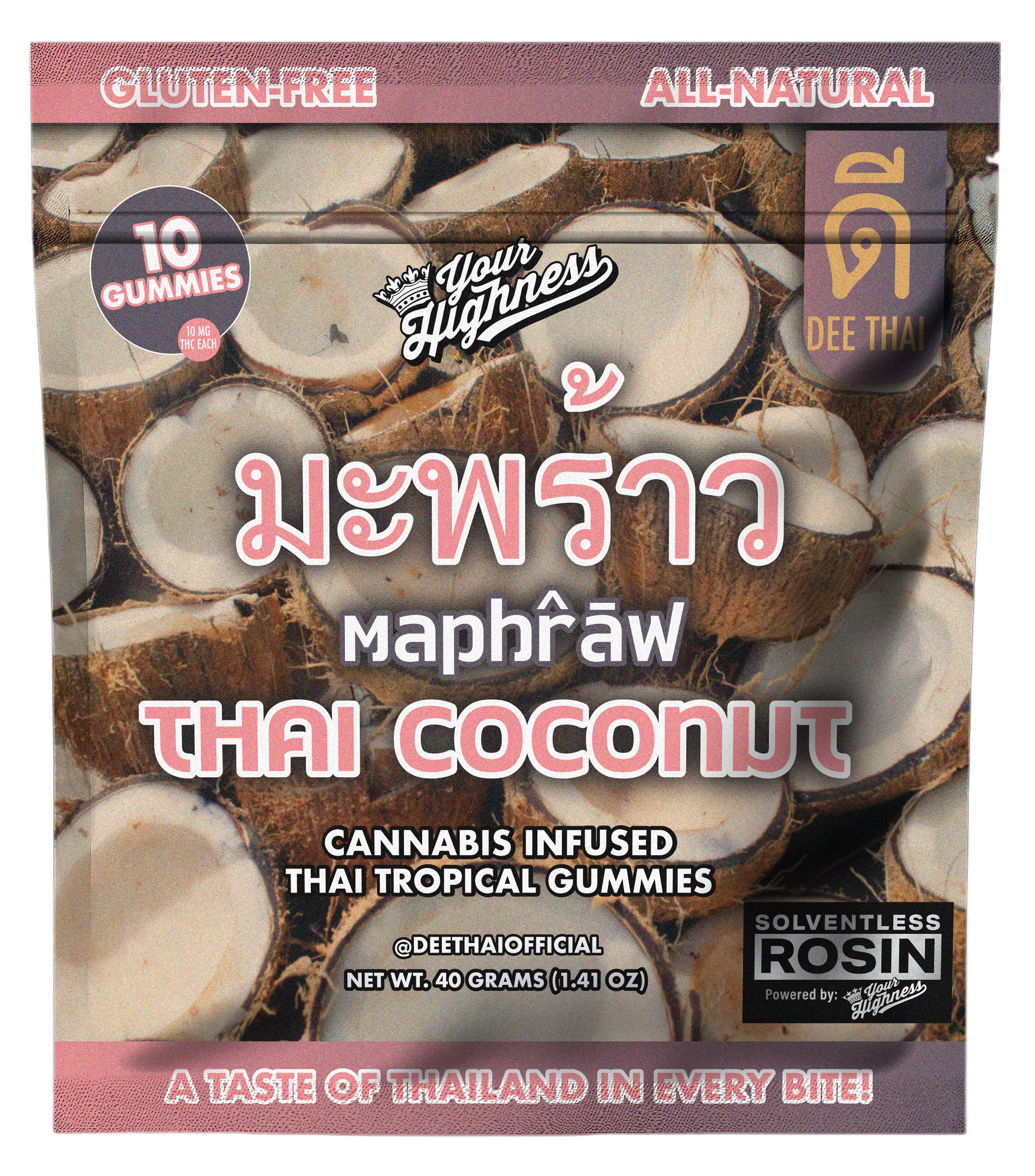 Thai Coconut Indica Gummies 10pk